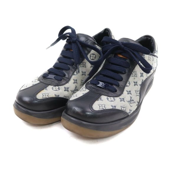 Louis Vuitton Women's 36 Navy Monogram Mini Lin - Picture 1 of 12